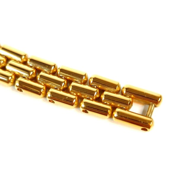 Vintage Gruen Women's Gold-Tone Quartz Watch With Rhinestone Bezel - Picture 6 of 7